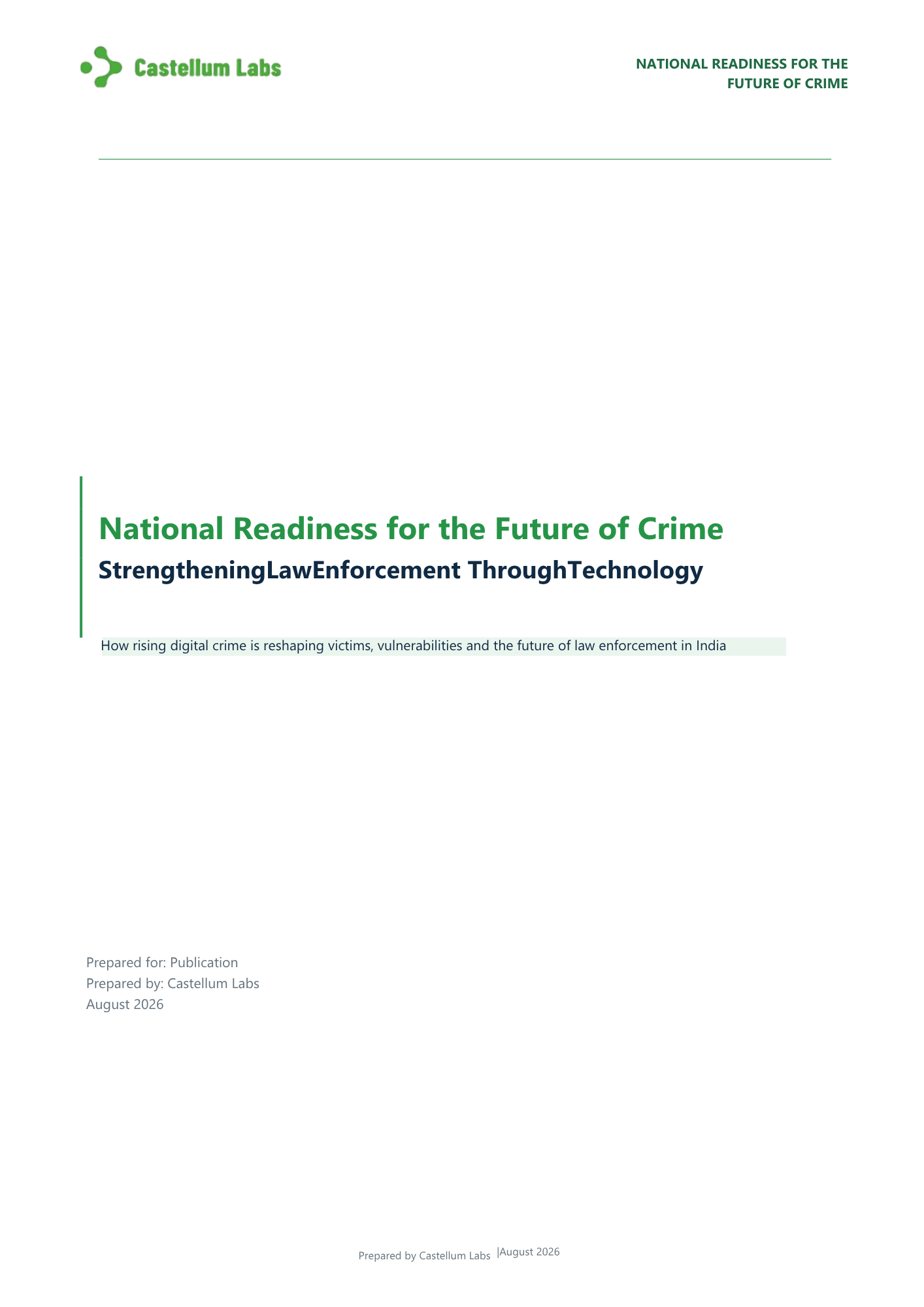 National Readiness white paper cover